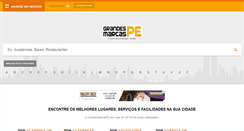 Desktop Screenshot of grandesmarcaspe.com.br